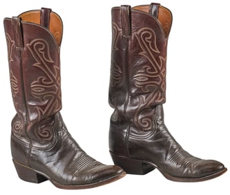 Lucchese Cowboy Boots with Boot Jack