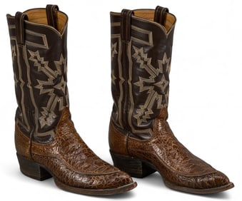 Tony Lama Exotic Leather Cowboy Boots