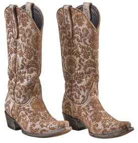Old Gringo Floral Leather Cowboy Boots