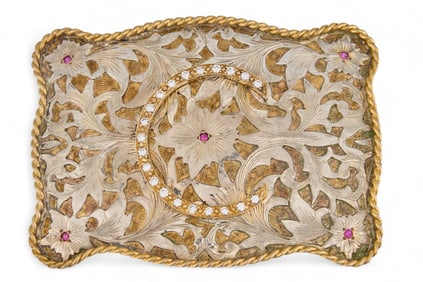 Vogt Sterling Silver "C" Belt Buckle