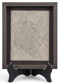 Original Cram's 1891 Map of Dallas, Texas