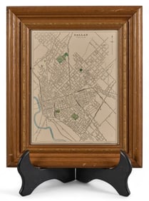 Original Cram's 1895 Map of Dallas, Texas