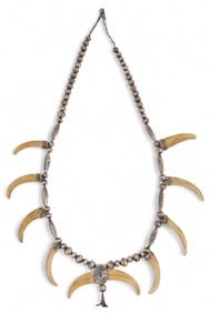 Sterling Silver Bear Claw Necklace