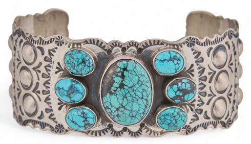 Sterling Silver and Turquoise Cuff