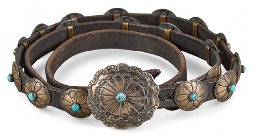 Sterling Silver Concho Belt