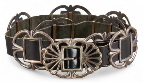 Sterling Silver Concho Belt