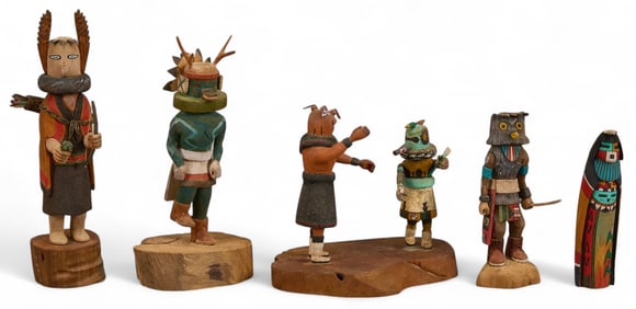 (5) Hopi Kachinas