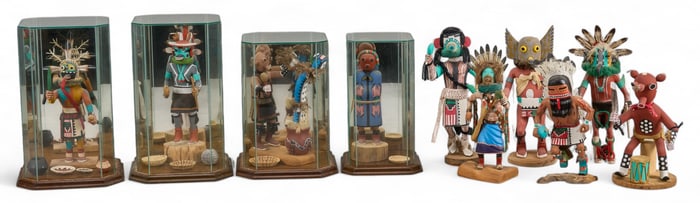 Collection of (10) Kachinas