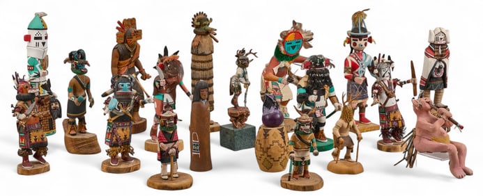 Collection of (19) Kachinas