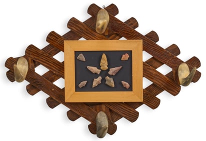 Steer Horn and Projectile Point Display