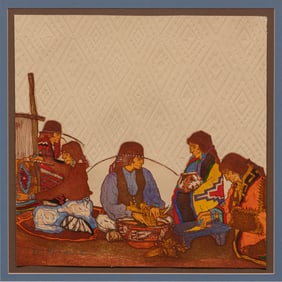 Amado Pena, Pueblo Scene