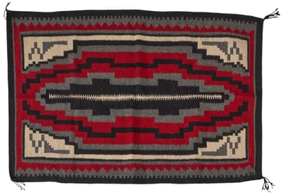Handwoven Ganado Navajo Rug , 4 ft. x 2 ft. 8 in.