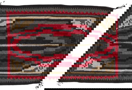 Handwoven Ganado Navajo Rug , 4 ft. x 2 ft. 8 in.: Handwoven Ganado Navajo rug&nbsp; 4 ft. x 2 ft. 8 in.&nbsp; Provenance: Property from a home in Ayon, Texas