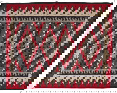 Handwoven Ganado Navajo Rug , 7 ft. x 5 ft. 6 in.: Handwoven Ganado Navajo rug 7 ft. x 5 ft. 6 in.&nbsp; Provenance: Property from a home in Ayon, Texas