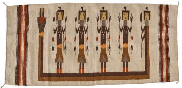 Handwoven Navajo Yei Rug, 5 ft. 3 in. x 2 ft. 4 in.