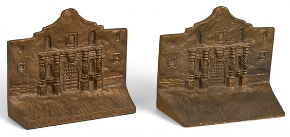 Alamo Iron Works Bronze Bookends