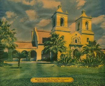 Framed Print of Mission Style Katy Station, San Antonio