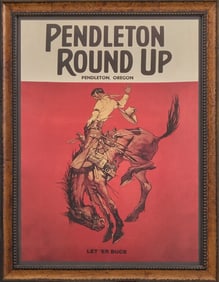 Pendleton Round Up Framed Print