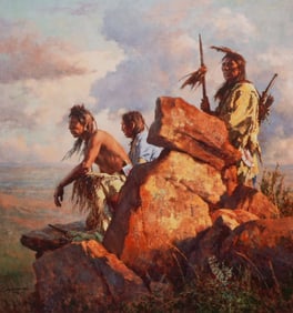 Howard Terpning, "Among the Spirits of the Long-Ago People" Giclee