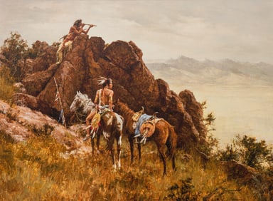 Howard Terpning, "Far Seeing Glass" AP Giclee