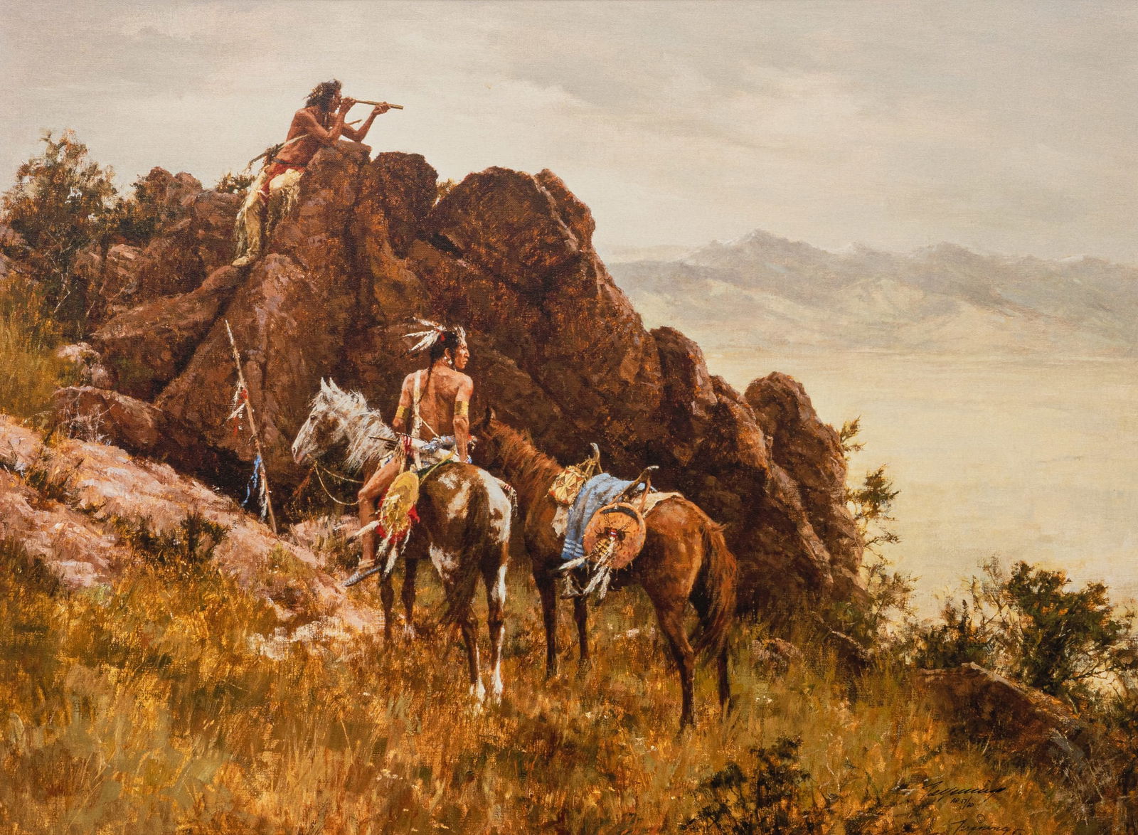 Howard Terpning, "Far Seeing Glass" AP Giclee (1 of 6)