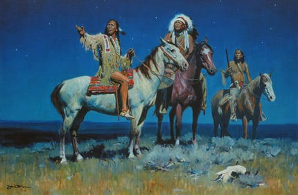 David Mann, "Night Signs" AP Giclee