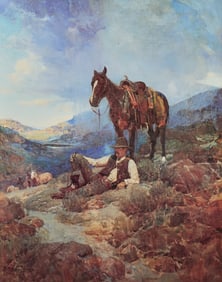 Frank Tenney Johnson, Cowboy and Horse Giclee