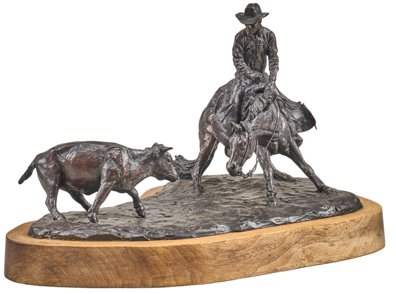Jim Reno, "The Augusta Futurity": Jim Reno (1929-2008, Texas / West Virginia), "The Augusta Futurity", 1988, marked 'NO. 36' height 11 in. x width 18 in. x depth 12 in.