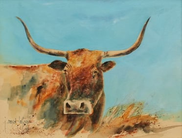 J. Royal Telford, Longhorn Painting