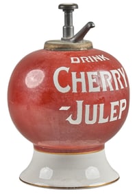 Vintage Cherry Julep Syrup Dispenser
