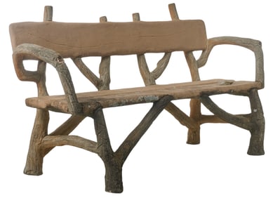 Faux Bois Bench