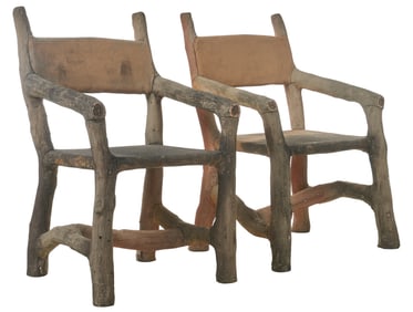 Pair of Faux Bois Chairs