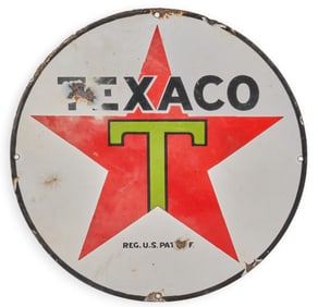 Vintage Texaco Porcelain Sign