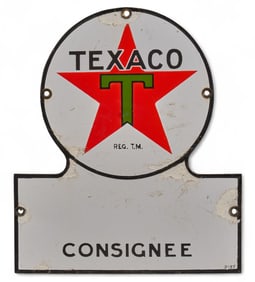 1937 Texaco Gas Keyhole Sign