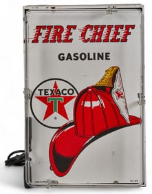 Texaco Fire Chief Pump Plate Neon Sign