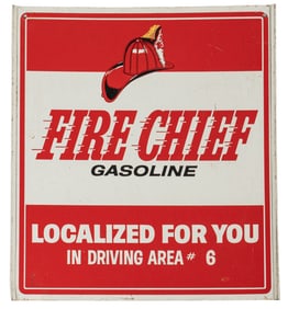 Fire Chief Double-Sided Metal Sign