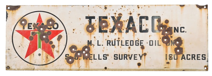 Vintage Texaco Oil Sign