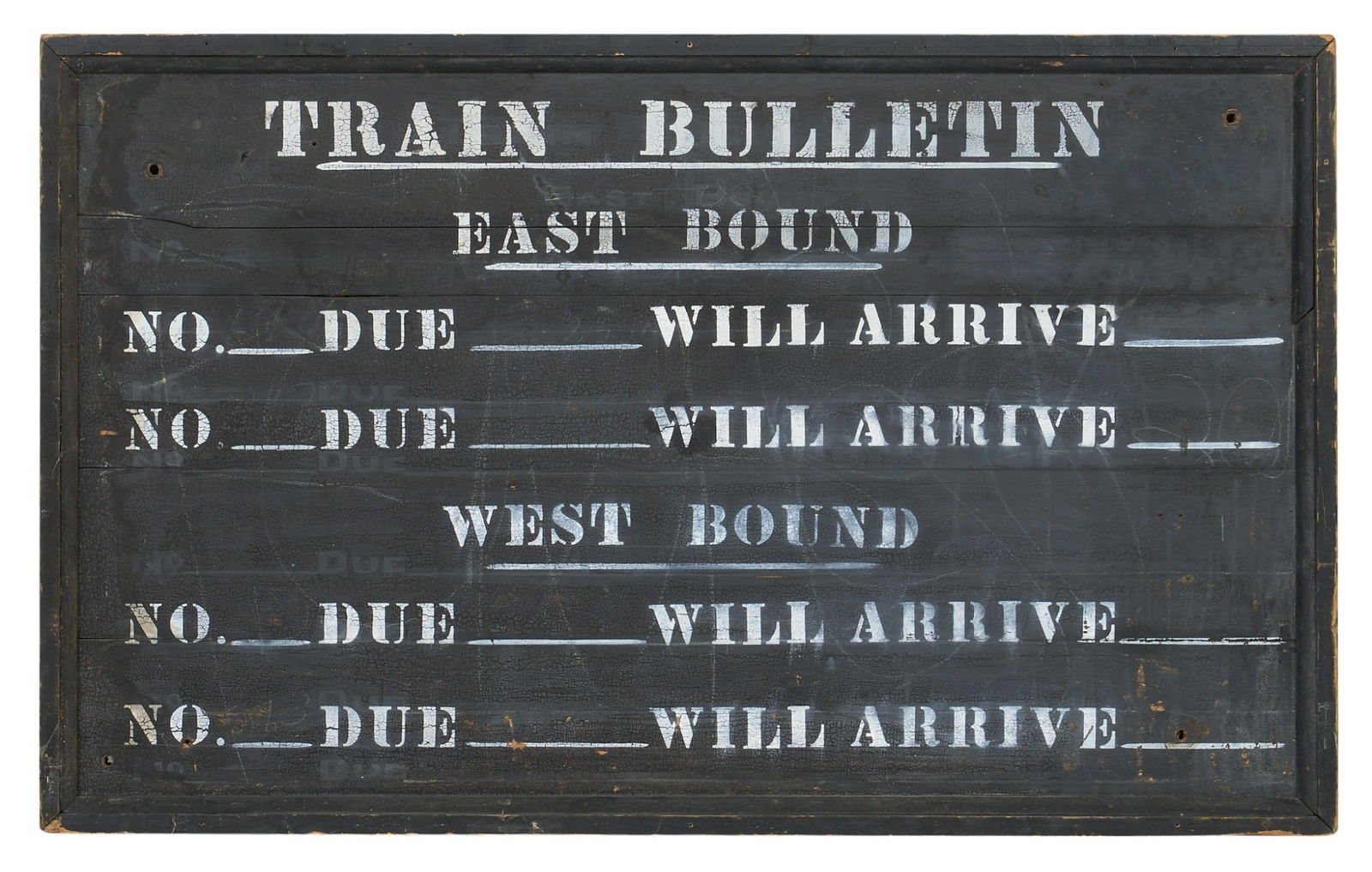 Vintage Train Bulletin Board Sign (1 of 3)
