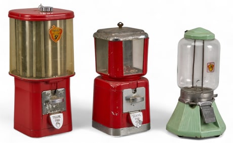 (3) Vintage Peanut Machines