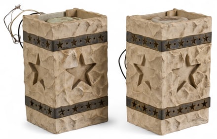 Pair of Texas Star Sconces