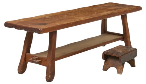 W.R. Dallas Coffee Table and Stool