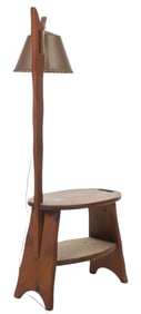 W.R. Dallas Wood Side Table Lamp