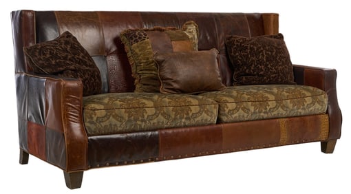Exotic Patchwork Leathers Sofa