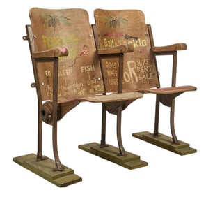 Vintage Fishing Bait & Tackle Themed Theater Seats