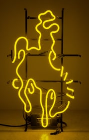 Bucking Horse Neon