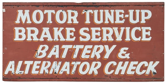Motor Tune-Up Sign