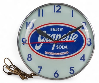 Vintage Grapette Soda Backlit Clock
