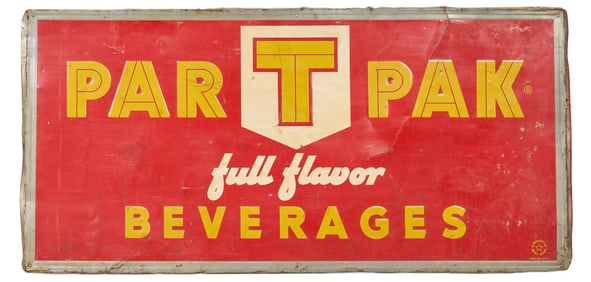 Par-T-Pak Beverages Advertising Sign