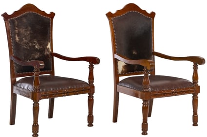 Pair of Hair on Hide Chairs