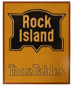 Hand painted Rock Island Sign